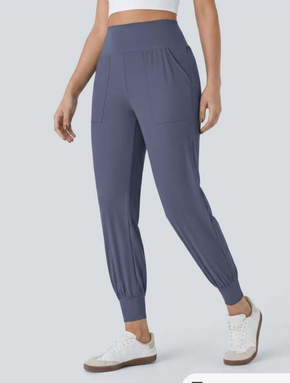 NEW Halara High Waisted Plain Side Pocket Casual Joggers Size L